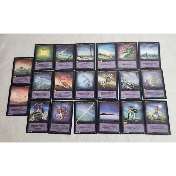 Wyvern Vintage Collectible Card Game Lot Of 80 Cards 1994 NM Pre-owned - Picture 4 of 7